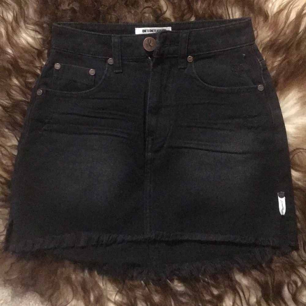 One Teaspoon Black Oak 2020 Mini Skirt 0 22